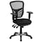 Flash Furniture Mid-Back Black Mesh Multifunction Desk Chairs, 4PK 4-HL-0001-GG - alternate 8